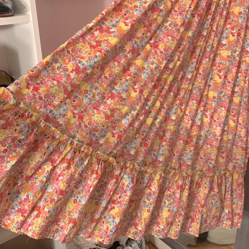 Stellah halter floral midi dress.